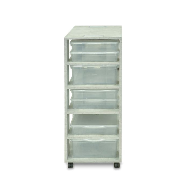 Стойка с полками для хранения наборов в лотках 440х385х1080 мм (лотки в комплект не входят), ЛДСП